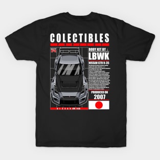 JDM LBWK  NISSAN GTR R-35 METALIC SILVER T-Shirt